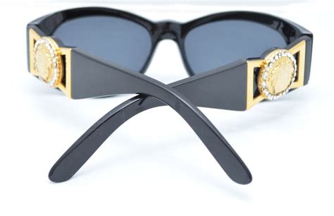 vintage versace gold medusa sunglasses